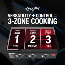 Load image into Gallery viewer, Char-griller® - Flat Iron™ 3 Burner Gas Griddle / Plancha (no regulator)