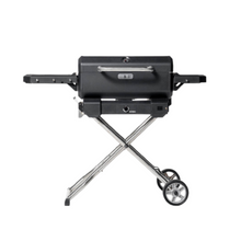 Load image into Gallery viewer, Portable Charcoal Grill and Smoker with Cart